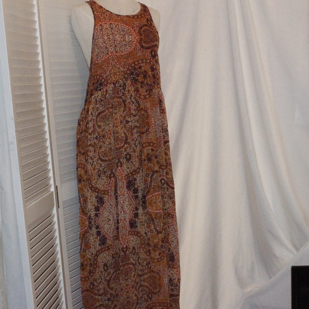 BOHO Summer Dress in shades of Brown sz  XL